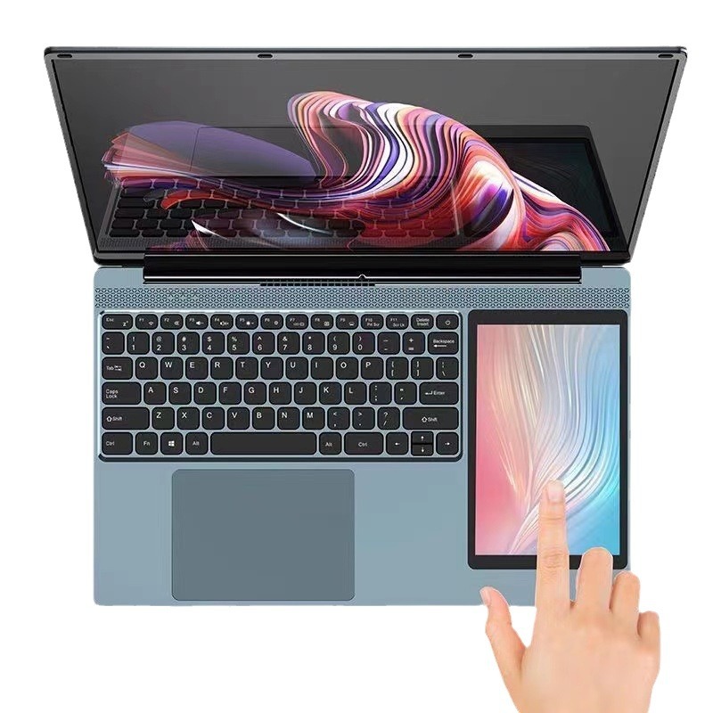 15.6+7 inch dual screen windows laptop touch screen 2-in-1 na laptop computer